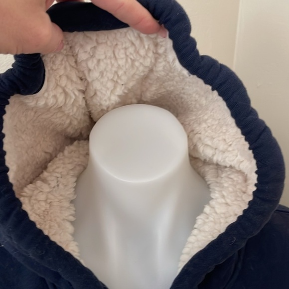 (NWT) Abercrombie & Fitch Women’s Full Zip Sherpa Hoodie in Navy, Small - Picture 5 of 15
